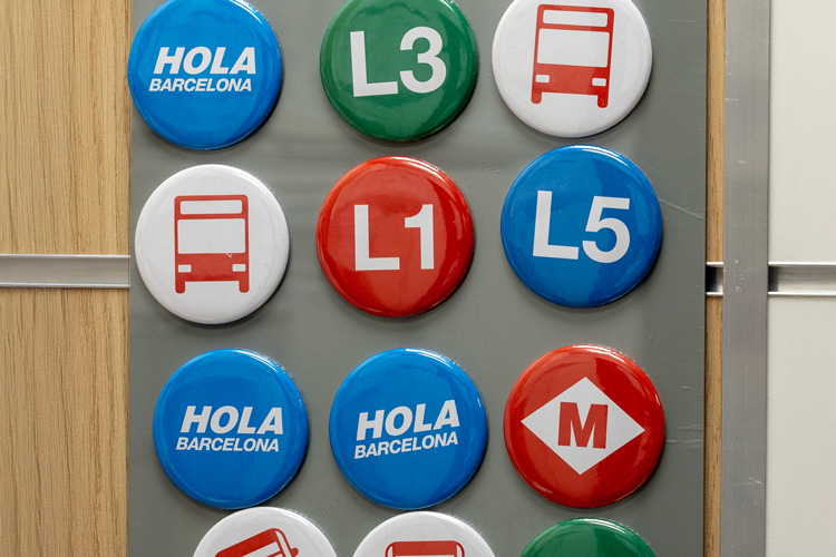 Metro and bus badges