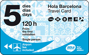 <p><strong>Hola Barcelona Travel Card 5 days</strong></p>