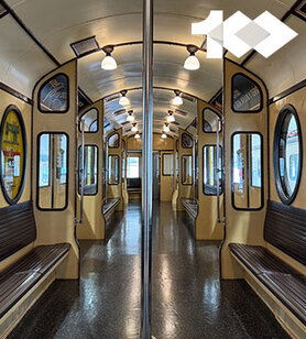 Large exhibition of restored historic trains