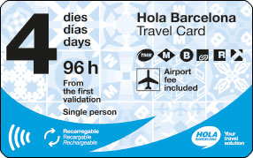 <p><strong>Hola Barcelona Travel Card 4 días</strong></p>